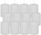 DecoLite 12er Pack Stumpenkerzen 80/60mm - Selbstverlöschend, Safe Candle, RAL Zertifiziert, 27 Stunden Brenndauer - 100% Made in Germany by Wenzel Kerzen (weiss)