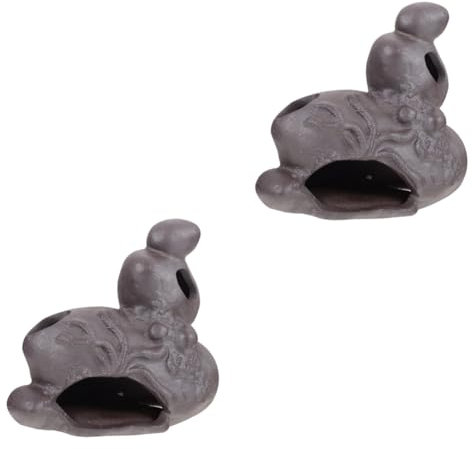 DOITOOL 2st Fischbecken Versteck Aquarium-höhlen-dekor Aquariumdekoration Fischhaut Aus Keramik Reptil Aquarium Lila Sand Versteck Lebensraum Für Aquarien Kraft Betta Fisch Lila Ton Mini