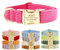 Custom Dog Collar with Metal Buckle - Pet Collars Personalized with Name and Phone Number (Corduroy)
