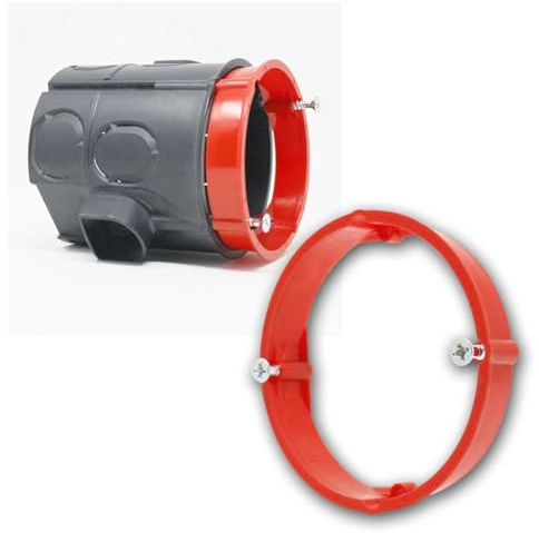 world-trading-net - 3er Pack Putzausgleichring, Ø60x12mm, rot, geeignet für UP-Dosen Ø 60mm, untereinander verbindbar