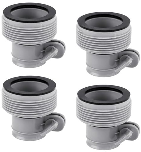 PEUTIER 4pcs Pool Hose Adapters, Versatile Type B Pool Hose Connector Pool Hose Connector B Kit Swimming Pool Accessories Fits For Intex Filter Pumps 1.5in Pool Joints