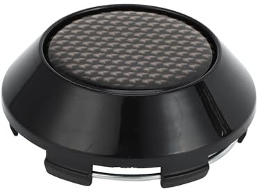 VekAuto 1 Stk. Radnabenkappen Radkappen Felgenzentrumskappen OD: 68mm/2,68 Universal Kunststoff Schwarz für BMW 3 4 5 Serie mit braunem Carbonfaser-Muster Aufkleber