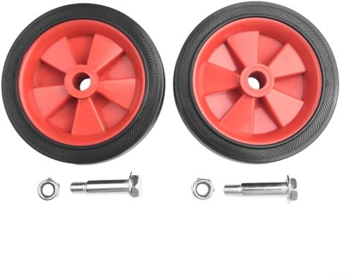LVYXON 2 Pcs Air Compressor Wheel Replacement Absorption Non-Slip 5-6 Inch Shockproof Compressors Casters, Caster Wheels((6inch)