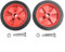LVYXON 2 Pcs Air Compressor Wheel Replacement Absorption Non-Slip 5-6 Inch Shockproof Compressors Casters, Caster Wheels((6inch)