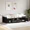 Eiche Daybed mit Schubladen Einzelbett Schlafsofa mit Schränken für Wohnzimmer und Schlafzimmer, platzsparendes Gästebett Lösung
