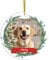 DPDP Personalised Christmas Ornaments 2024 - Custom Dog Photo Ornament for Tree, Customized Xmas Hanging Decorations, Pet Memorial Gifts