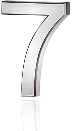Lotsdonxia Self-Adhesive 3D Silver Numbers (0-9) for Addressing House, Apartment, Hotel, and Street Room Doors as Mailbox Stickers-7