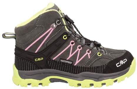 CMP Unisex Kinder Kids Rigel Mid Trekking Shoes Wp Wanderschuh, Grau Rosa Apfel
