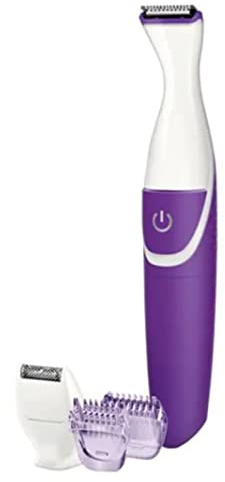 2 in 1 Frauen Haar Trimmer Elektronisch Waschbares Haar Trimmer Clipper für Bikini Linie Lila Lila