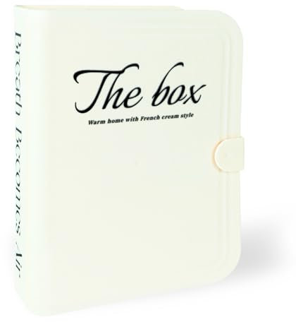 Caja Cables Organizador Cables Caja Guarda Cables,Organizador Separador de Sobremesa con Aspecto de Libro Adecuado para Guardar y Organizar los Cables de Carga 25*19*6,8CM Tamaño Grande Color Crema