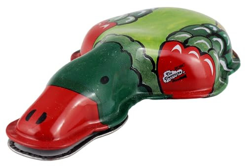 Freak Scene Blechspielzeug Knack Ente breit Klicker Blechtier Blechente grün-hellgrün