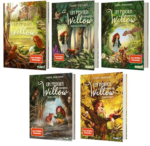 Ein Mädchen namens Willow Band 1–5 von Sabine Bohlmann – Kinderbuch-Set ab 10 Jahren mit exklusivem Lesezeichen & Zauberhafte Geschichten über Freundschaft Hexenkraft & die Magie des Waldes