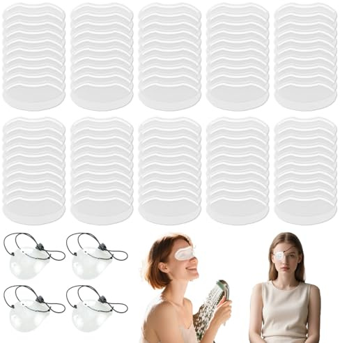 Leogony 100 Pcs Eye Shield After Cataract Surgery for Shower, 4 Pcs Eye Shield After Surgery