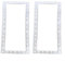 Lot de 2 joints d'étanchéité pour skimmer de piscine SPX1091GW