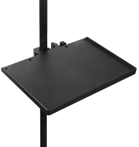 Adjustable Mics Stand Tray - Music Sheet Holder, Clip-On Utility Shelf, Studio Accessory Organizer | Compact Sound Card Tray For Recording Setup, Musicians, Singers, Home Studio Equipment