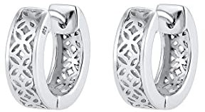Elli PREMIUM Ohrringe Damen Creole Ornament in 925 Sterling Silber