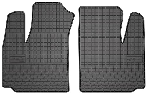 FROGUM EL Toro Gummimatten Ganzjähriges-Set von Autofussmatte Auto Fußmatten für FIAT Doblo I 2000-2010 | Beständiges Gummi Material | 1,5cm Schutzkante