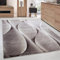 Carpettex Teppich Wohnzimmer Kurzflor 200 x 290 cm Modern Ombre Design Braun - Teppich Schlafzimmer Weich Flauschig Waschbar Küchenteppich - Esszimmer Kinderzimmer Flur Teppich Wohnzimmerteppich