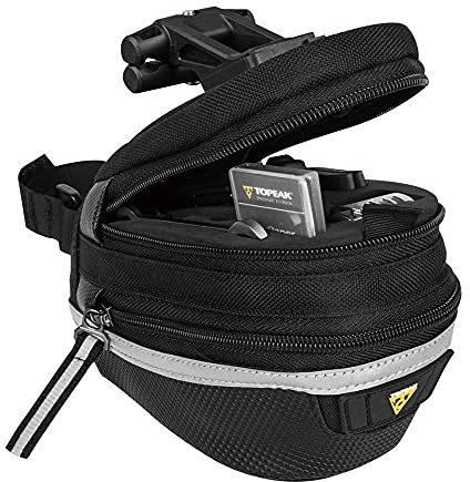 Topeak Survival Tool Wedge Pack II Fahrrad--Werkzeugset | Erweiterbare 1000D Nylon Satteltasche, QuickClick Mount