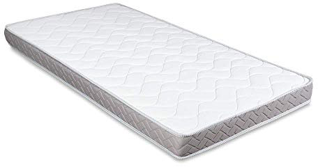 EVERGREENWEB Einzelmatratze für Schlafsofa, 14 cm hoch, orthopädische Wasserschaummatratze, hypoallergene und ergonimische Matratze mit weißem Bezug 100x190 – DAYBED