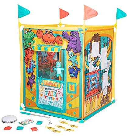 Melissa & Doug Spiel Center Spielzelt - 4 Seiten der Aktivitäten, Mehrfarbig