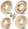 MaxAwe Lot de 4 disques de sculpture sur bois, en carbure de tungstène, disques abrasifs pour meuleuse d'angle - 16 mm