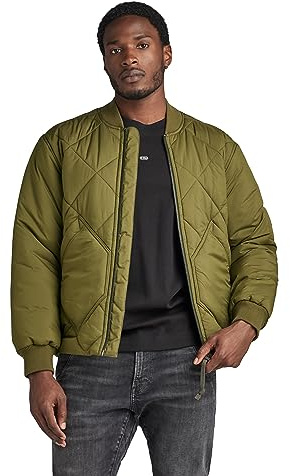 G-Star Para Hombre Diamond Qlty Bomber, Verde (dark olive D23963-D199-C744), L