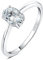 JewelryPalace Klassisch Ovalschliff 1ct Zirkonia Solitär Promise Ring Damen, Schmuck Set, Verlobungsring Damenring Silber 925 mit Stein für Frauen, Simulierte Diamant Jubiläum Eheringe Silberring 49