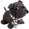 Bestlivings Butoir de porte (anthracite) - Carlin/bouledogue - 25 x 20 cm - Décoration en peluche lourde (1000 g) - Pour intérieur et fenêtre - Décoration de chambre d'enfant