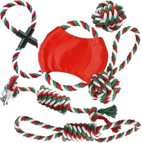 LexyFriend - Corda per Cani Resistente Intrecciata a Mano, Gioco per Cani Addestramento Morso o Passa Tempo, 6 pezzi, Gioco Dentale Cane Gatto