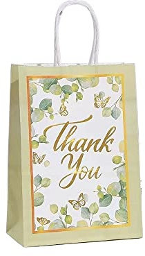 EBSBAG 12/24-teilige Geschenktüten, tragbare Lebensmittel, Kuchen, Hochzeit, Süßigkeiten, Schachteln, Taschen, Geburtstagsfeierzubehör (Color : Style 4, Size : 15X8X21CM_24PCS)