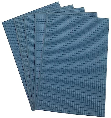 SAFIGLE DIY Miniatur-Tondachziegel 6 Blatt Puppenhaus-Dachziegel 1/50 Miniaturfliesen Modellbau Bauset Sandtisch Mikro-Landschaftszubehör Feengartendekorationen Dachziegel Stützen