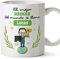MUGFFINS Tazas Personalizadas para HACKER hombre - En Español - Eres Mejor del Mundo - 11 oz / 330 ml - Regalo Personalizable original y divertido