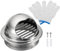 PATIKIL 8 Rond Soffite Air Évents, Inox Acier Persienne Grille Aération Couvercle Écran Maille Gril Hotte pour Cuisine Salle Bain Mur Plafond Sol Ventilation