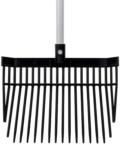 Red Gorilla Replacement Bedding Fork Head Only in Black for PC Bedding Fork Spare Part Durable Polycarbonate 20 Strong Tines for Stable Horses Manure and Bedding Lightweight