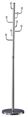 GLigeT Garderobenständer Garderobenständer, einfacher Export-Garderobenständer, Edelstahl-Aufhänger, Kristallkugel-Haken-Design for den Flureingang des Wohnzimmers Jackenständer