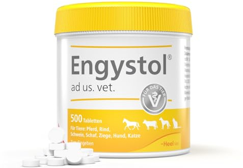 Engystol T ad us. Vet. 500 Tabletten, Stärkt bei erhöhter Krankheitsneigung | Natürliches Tierarzneimittel für Hunde, Katzen, Pferde, Rinder, Schweine, Schafe und Ziegen, Made in Germany