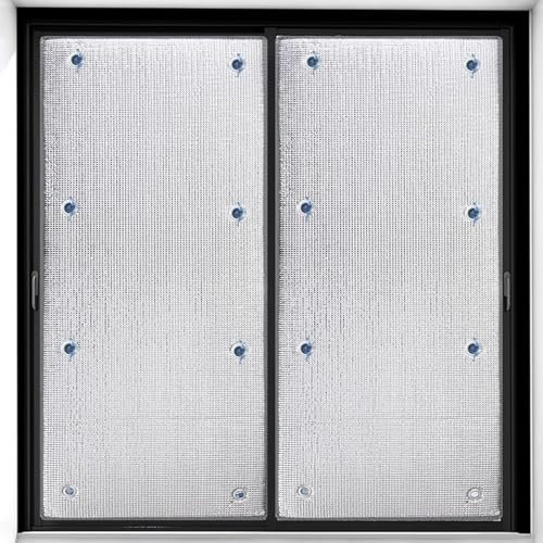 Doppelte Aluminium Blasen-isolierfolie, Völlig Verdunkelungsfolie,Sonnendach Isolierfolie,8mm,Einfach zu Demontieren, blendschutz Hitzeschutz Fenster Tönungsfolie