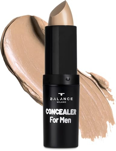 BALANCE MILANO – Correttore Stick Viso - Correttore Occhiaie Texture Morbida e Leggera Made in Italy - Copertura Uniforme - Concealer Finish Opaco e Naturale - Make Up - 3 Tonalità (Beige Naturale)