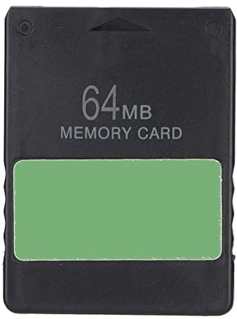 Tarjeta de memoria portátil FMCB Tarjeta de memoria negra ABS para consolas de juegos delgadas de la serie SPCH-7/9xxxx (64 MB)