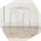 DAQXYH Tabourets Empilables pour La Maison Tabouret Transparent Tabourets Hauts Empilables 46 Cm Tabouret De Bar en Acrylique pour Réunions De Famille, Salon, Cuisine(Transparent)