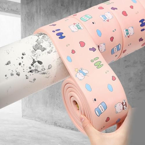 Pipe Insulation Tube Lagging Insulation Pipe, Soundproof Cotton Covers The Decoration of Air Conditioning Gas Pipes for Drainage Pipes( for Pink)