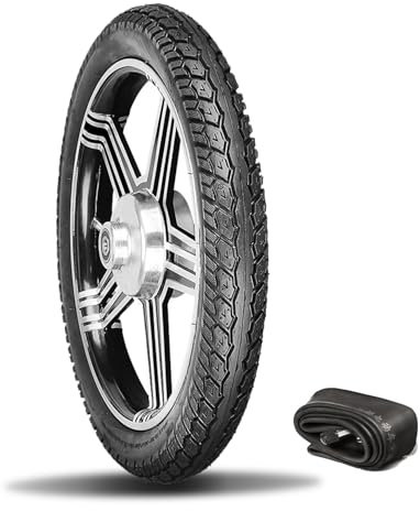 16 Zoll 16x2,125 54-305 Reifen und Schlauch für E-Bikes, Roller, Mopeds | 16 x 3 Hochleistungsreifen und -Schlauch, verdickte Reifen für E-Bikes