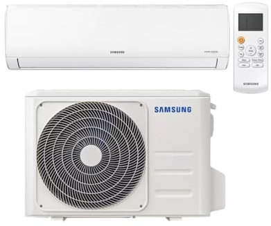 Climatizzatore Condizionatore Samsung AR35 Con Pompa di Calore, Gas Ecologico R32, Compressore Digital Inverter, Con Filtro Antibatterico HD e Kit di Montaggio Incluso (18000 BTU)