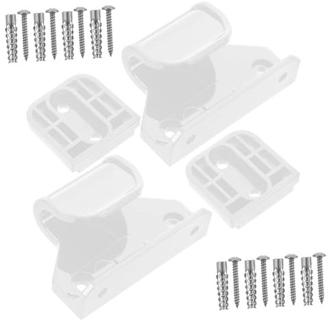 JUMPLAWN 1 Set Zaunzubehör Babygitter Einziehbares Sicherheitsgitter Einziehbares Tor Ersatzteile Treppengeländerhalterung Hundegitter Einziehbares Sicherheitstor Weißer Kunststoff