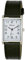 Ravel - Unisex Traditionelle rechteckige Uhr mit klarem Zifferblatt - Silberton/Schwarz