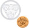 Biohazard-Symbol Ausstechform, 1 Teil, Bakerlogy