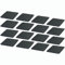 Novaliv 16x Schiefer Untersetzer I 10x10 cm I eckig I untersetzer für Kerzen Schieferplatten Servierplatten Tischset Schiefer Sushi Tasse