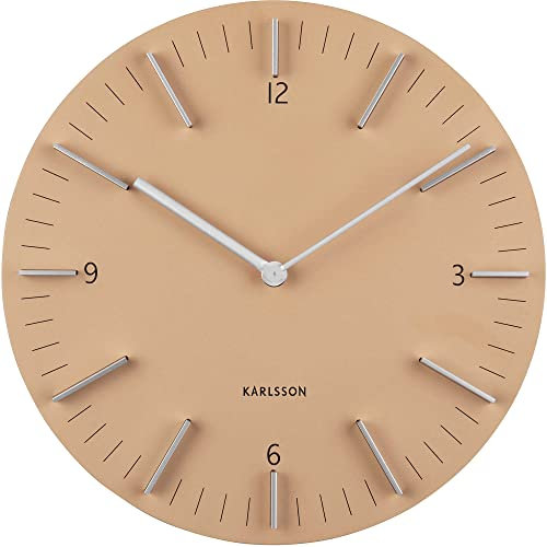 Karlsson KA5782SB - Wanduhr, Uhr - Detailed - Sandbraun/braun - Ø 30 cm