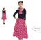 DISBACANAL Falda Años 50 para mujer - Fucsia, M